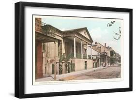 Chartres Street, Vieux Carre, New Orleans, Louisiana-null-Framed Art Print