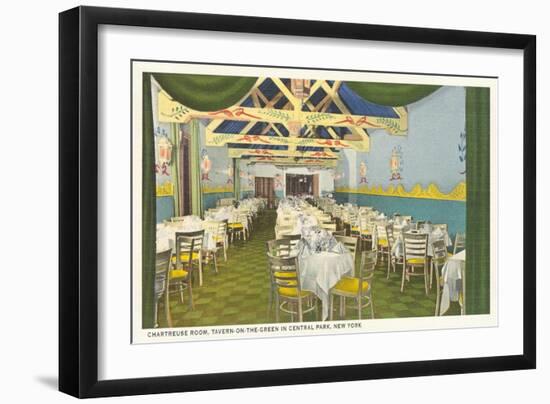 Chartreuse Room, Tavern on the Green, New York City-null-Framed Art Print