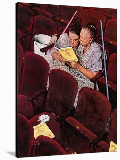 "Charwomen", April 6,1946-Norman Rockwell-Stretched Canvas