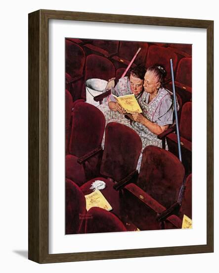 "Charwomen", April 6,1946-Norman Rockwell-Framed Premium Giclee Print