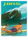Jaws - Maui, Hawaii - Big Wave Surfing-Chas Allen-Laminated Art Print