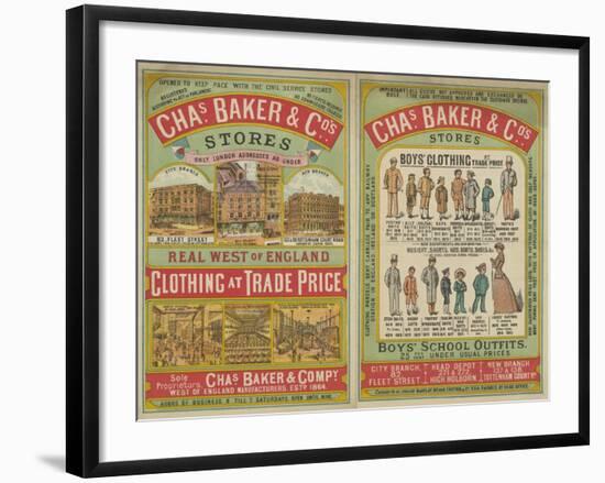 Chas Baker and Co. Stores-null-Framed Giclee Print