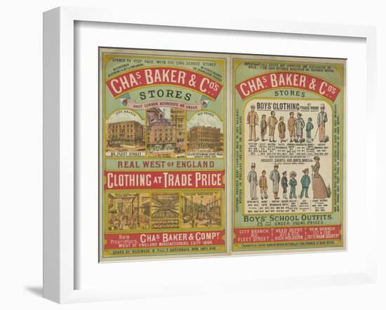 Chas Baker and Co. Stores-null-Framed Giclee Print