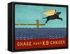 Chase Away K9 Cancer-Stephen Huneck-Framed Stretched Canvas