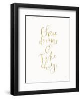 Chase Dreams and Take Charge Gold-Jenaya Jackson-Framed Art Print