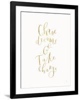 Chase Dreams and Take Charge Gold-Jenaya Jackson-Framed Art Print