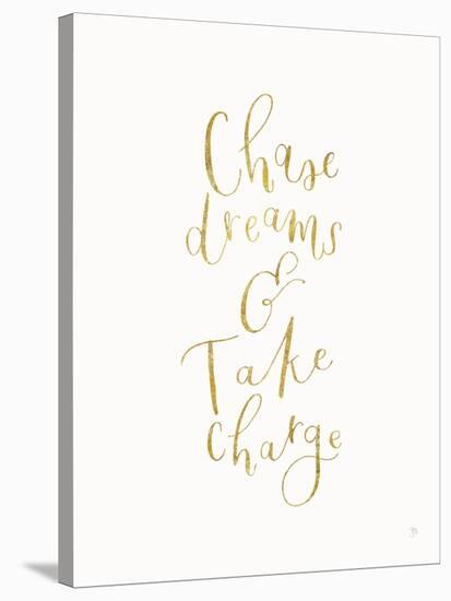 Chase Dreams and Take Charge Gold-Jenaya Jackson-Stretched Canvas