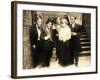 Chase Me Charlie, Charlie Chaplin on lobbycard, 1918-null-Framed Art Print