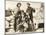 Chase Me Charlie, Charlie Chaplin on lobbycard, 1918-null-Mounted Art Print