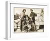 Chase Me Charlie, Charlie Chaplin on lobbycard, 1918-null-Framed Art Print