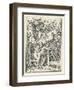 Chased from the Garden of Eden by an Angel with a Fiery Sword Accompanied by Death-Hans Holbein the Younger-Framed Art Print