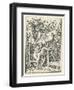 Chased from the Garden of Eden by an Angel with a Fiery Sword Accompanied by Death-Hans Holbein the Younger-Framed Art Print