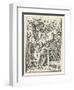 Chased from the Garden of Eden by an Angel with a Fiery Sword Accompanied by Death-Hans Holbein the Younger-Framed Art Print