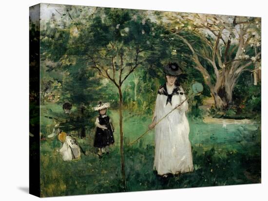 Chasing Butterflies-Berthe Morisot-Stretched Canvas