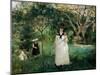 Chasing Butterflies-Berthe Morisot-Mounted Giclee Print