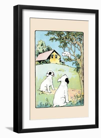 Chasing Cats Up Trees-Julia Dyar Hardy-Framed Art Print