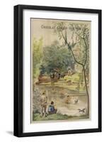 Chasing Ducks-null-Framed Giclee Print