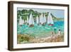 Chasing the boats,Salcombe , 2018,-Andrew Macara-Framed Giclee Print