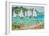 Chasing the boats,Salcombe , 2018,-Andrew Macara-Framed Giclee Print