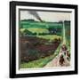 "Chasing the Fire Truck", June 30, 1956-John Falter-Framed Giclee Print