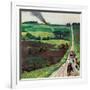 "Chasing the Fire Truck", June 30, 1956-John Falter-Framed Giclee Print