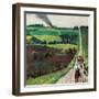 "Chasing the Fire Truck", June 30, 1956-John Falter-Framed Giclee Print