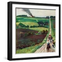 "Chasing the Fire Truck", June 30, 1956-John Falter-Framed Giclee Print