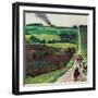 "Chasing the Fire Truck", June 30, 1956-John Falter-Framed Giclee Print