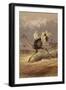 Chasing the Ostrich-null-Framed Giclee Print