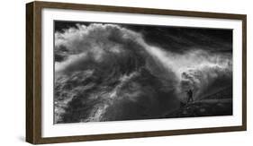 CHASING THE SEA STORM-Paolo Lazzarotti-Framed Photographic Print