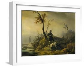 Chasse au canard-Horace Vernet-Framed Giclee Print