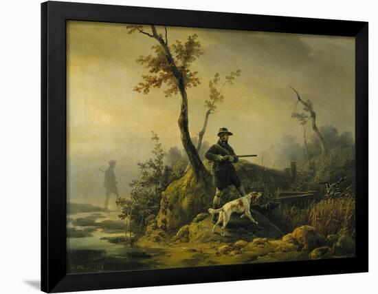 Chasse au canard-Horace Vernet-Framed Giclee Print