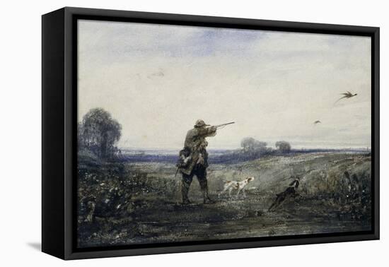 Chasse au faisan-Alexandre Gabriel Decamps-Framed Stretched Canvas