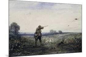 Chasse au faisan-Alexandre Gabriel Decamps-Mounted Giclee Print