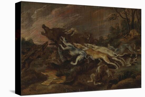 Chasse au sanglier-Paul De Vos-Stretched Canvas