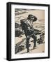 'Chasseur Alpin Regardant La Plaine Du Rhin', 1919-Auguste Lepere-Framed Giclee Print