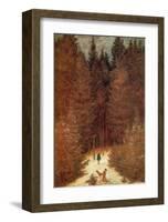 Chasseur in the Forest-Caspar David Friedrich-Framed Giclee Print