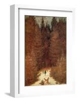 Chasseur in the Forest-Caspar David Friedrich-Framed Giclee Print