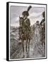Chasseurs a Cheval Riding as Napoleon's Personal Bodyguards-Job-Framed Stretched Canvas