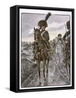 Chasseurs a Cheval Riding as Napoleon's Personal Bodyguards-Job-Framed Stretched Canvas