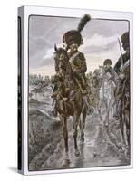 Chasseurs a Cheval Riding as Napoleon's Personal Bodyguards-Job-Stretched Canvas