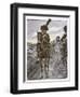 Chasseurs a Cheval Riding as Napoleon's Personal Bodyguards-Job-Framed Art Print