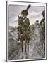 Chasseurs a Cheval Riding as Napoleon's Personal Bodyguards-Job-Mounted Art Print