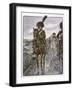 Chasseurs a Cheval Riding as Napoleon's Personal Bodyguards-Job-Framed Art Print