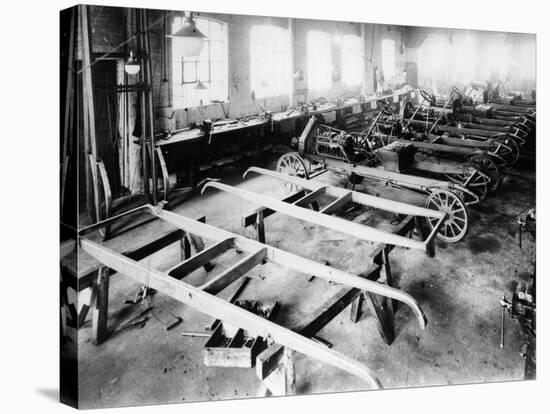 Chassis Assembly at the Iris Car Works, Willesden, London, C1907-null-Stretched Canvas