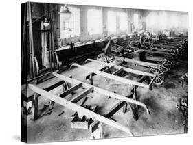 Chassis Assembly at the Iris Car Works, Willesden, London, C1907-null-Stretched Canvas