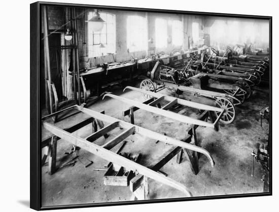 Chassis Assembly at the Iris Car Works, Willesden, London, C1907-null-Framed Photographic Print