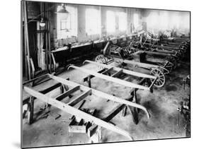 Chassis Assembly at the Iris Car Works, Willesden, London, C1907-null-Mounted Photographic Print