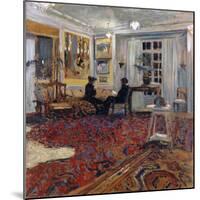 Chat at the Fontaines: Mr and Mrs Arthur Fontaine; Causerie Chez Les Fontaines-Edouard Vuillard-Mounted Giclee Print