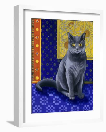 Chat Chartreux, Series I-Isy Ochoa-Framed Giclee Print